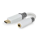 USB adapter | USB 2.0 | USB-C™ Dugasz | 3.5 mm Aljzat | 0.10 m | Kerek | Aranyozott | PVC | Fehér | Doboz