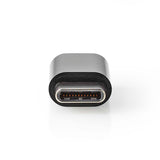 USB-C™ Adapter | USB 2.0 | USB-C™ Dugasz | USB Micro-B Aljzat | 480 Mbps | Kerek | Nikkelezett | Fekete | Doboz-1