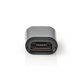 USB-C™ Adapter | USB 2.0 | USB-C™ Dugasz | USB Micro-B Aljzat | 480 Mbps | Kerek | Nikkelezett | Fekete | Doboz-3