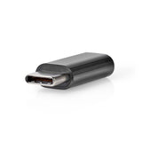 USB-C™ Adapter | USB 2.0 | USB-C™ Dugasz | USB Micro-B Aljzat | 480 Mbps | Kerek | Nikkelezett | Fekete | Doboz-5