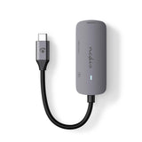 USB Többportos Adapter | USB 3.2 Gen 1 | USB-C™ Dugasz | HDMI™ Kimenet / USB-A Aljzat / USB-C™ Aljzat | 0.10 m | Kerek | Nikkelezett | PVC | Szürke | Doboz-4