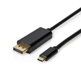 USB-C™ Adapter | USB 3.2 Gen 1 | USB-C™ Dugasz | DisplayPort Dugasz | 4K@60Hz | 2.00 m | Kerek | Aranyozott | PVC | Fekete | Doboz