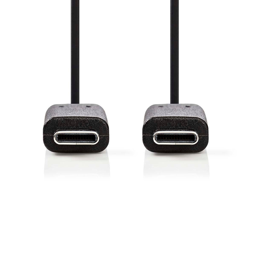 USB kábel | USB 3.2 Gen 1 | USB-C™ Dugasz | USB-C™ Dugasz | 4K@60Hz | 5 Gbps | Nikkelezett | 2.00 m | Kerek | PVC | Fekete | Doboz