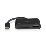 USB hub | 1x USB-C™ | 1x USB A / 1x USB-C™ | 4-Port port(s) | USB 2.0 | USB-áramellátású | SD & MicroSD-1