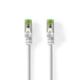 CAT7 hálózati kábel | S/FTP | RJ45 Dugasz | RJ45 Dugasz | 10.0 m | Snagless | Kerek | LSZH | Fehér | Doboz-0