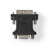 DVI-VGA Adapter | DVI 24+1-tűs Apa-VGA Anya | Fekete