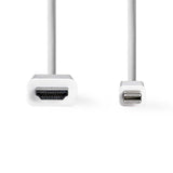 Mini DisplayPort - HDMI™ kábel | Mini DisplayPort-dugasz - HDMI™ Csatlakozó | 2,0 m | Fehér