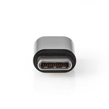 USB-C™ Adapter | USB 2.0 | USB-C™ Dugasz | USB Micro-B Aljzat | 480 Mbps | Nikkelezett | Fekete | Boríték