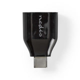 USB adapter | USB 3.2 Gen 1 | USB Type-C™ Dugasz | USB-A Aljzat | Nikkelezett | Fekete | Műanyag Zacskó