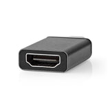 USB adapter | USB 3.2 Gen 1 | USB-C™ Dugasz | HDMI™ Aljzat | Nikkelezett | Fekete / Szürke | Boríték