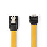 SATA kábel | 6 Gbps | SATA 7-Tűs Aljzat | SATA 7-Tűs Aljzat | PVC | 1.00 m | Lapos | PVC | Sárga | Műanyag Zacskó