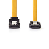 SATA kábel | 6 Gbps | SATA 7-Tűs Aljzat | SATA 7-Tűs Aljzat | PVC | 0.50 m | Lapos | PVC | Sárga | Műanyag Zacskó