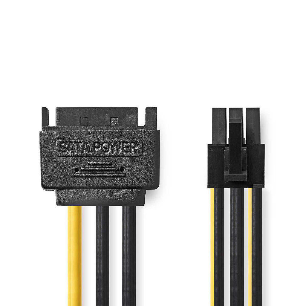 Belső hálózati kábel | SATA 15 tűs Dugasz - PCI Express Aljzat | 0,15 m | Különféle