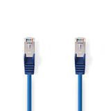 Cat 5e kábel | SF/UTP | RJ45 (8P8C) Dugasz | RJ45 (8P8C) Dugasz | 1.50 m | Kerek | PVC | Kék | Műanyag Zacskó