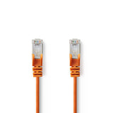 Cat 5e kábel | SF/UTP | RJ45 (8P8C) Dugasz | RJ45 (8P8C) Dugasz | 0.50 m | Kerek | PVC | Narancs | Műanyag Zacskó