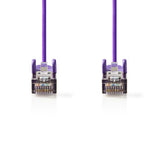 Cat 5e kábel | SF/UTP | RJ45 (8P8C) Dugasz | RJ45 (8P8C) Dugasz | 1.50 m | Kerek | PVC | Viola | Műanyag Zacskó
