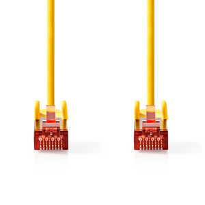 Cat 6 kábel | RJ45 Dugasz | RJ45 Dugasz | S/FTP | 1.00 m | Kerek | LSZH | Sárga | Műanyag Zacskó