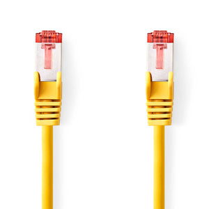 Cat 6 kábel | RJ45 Dugasz | RJ45 Dugasz | S/FTP | 1.00 m | Kerek | LSZH | Sárga | Műanyag Zacskó