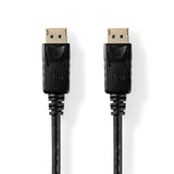 DisplayPort kábel | DisplayPort Dugasz | DisplayPort Dugasz | 4K@60Hz | Nikkelezett | 2.00 m | Kerek | PVC | Fekete | Papírfüles