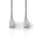 Cat 5e kábel | UTP | RJ45 (8P8C) Dugasz | RJ45 (8P8C) Dugasz | 5.00 m | Kerek | PVC | Szürke | Papírfüles