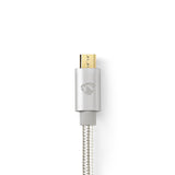 USB kábel | USB | USB-A Dugasz | USB Micro-B Dugasz | Aranyozott | 2.00 m | Kerek | Márkás / Nejlon Tok | Aluminium | Ablakos Fedő Doboz