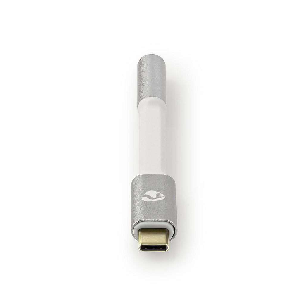 USB adapter | USB 2.0 | USB-C™ Dugasz | 3.5 mm Aljzat | 0.08 m | Kerek | Aranyozott | Márkás / Nejlon Tok | Ezüst / Fehér | Ablakos Fedő Doboz