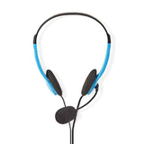 PC headset | Fülre Illeszthető | 2 db 3,5 mm-es Csatlakozó | 2,0 m | Kék