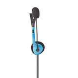 PC headset | Fülre Illeszthető | 2 db 3,5 mm-es Csatlakozó | 2,0 m | Kék