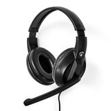 PC headset | Teljes Fület Befedő Kialakítás | Stereo | USB Type-A / USB Type-C™ | Felhajtható Mikrofon | Fekete-0