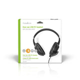 PC headset | Teljes Fület Befedő Kialakítás | Stereo | USB Type-A / USB Type-C™ | Felhajtható Mikrofon | Fekete-14