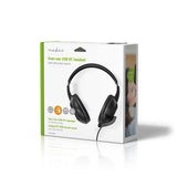 PC headset | Teljes Fület Befedő Kialakítás | Stereo | USB Type-A / USB Type-C™ | Felhajtható Mikrofon | Fekete-15