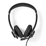 PC headset | Fülre Illeszkedő | Stereo | USB Type-A / USB Type-C™ | Felhajtható Mikrofon | Fekete-2