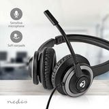PC headset | Fülre Illeszkedő | Stereo | USB Type-A / USB Type-C™ | Felhajtható Mikrofon | Fekete-10