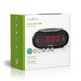 Digitális rádiós ébresztőóra | LED Kijelző | 1.6 cm | AM / FM | Szundi funkció | Alvás időzítő | Digitális | Fekete