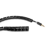 Kábelrendező | Spirális hüvely | 1 db | Maximális kábel vastagság: 16 mm | PE | Fekete