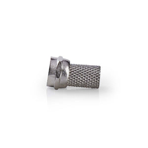 F csatlakozó | Tüske | 6,4 mm-es Koax Kábelekhez | 25 darab | Fém