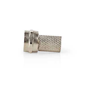 F csatlakozó | Tüske | 7.5 mm-es Koax Kábelekhez | 25 darab | Fém