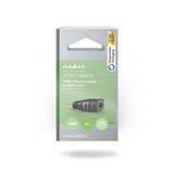 HDMI™ adapter | HDMI™ Micro Csatlakozó | HDMI™ Aljzat | Aranyozott | Egyenes | ABS | Antracit | 1 db | Ablakos Doboz
