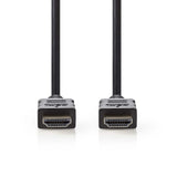 Nagysebességű HDMI ™ kábel Ethernet | HDMI™ Csatlakozó | HDMI™ Csatlakozó | 4K@30Hz | 10.2 Gbps | 5.00 m | Kerek | PVC | Fekete | Buborékfólia
