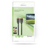 Nagy Sebességű HDMI ™ kábel Ethernet | HDMI™ Csatlakozó | HDMI™ Csatlakozó | 4K@30Hz | ARC | 10.2 Gbps | 7.50 m | Kerek | PVC | Fekete | Buborékfólia-2