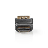 HDMI™ Adapter, 270°-ban Hajlított | HDMI-csatlakozó - HDMI-aljzat | Fekete