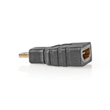 HDMI™ adapter | HDMI Mikro-csatlakozó - HDMI-aljzat | Fekete