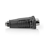 HDMI™ adapter | HDMI™ Aljzat | DVI-D 24+1-Pin Aljzat | Nikkelezett | Egyenes | ABS | Fekete | 1 db | Doboz