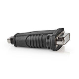 HDMI™ adapter | HDMI™ Aljzat | DVI-D 24+1-Pin Aljzat | Nikkelezett | Egyenes | ABS | Fekete | 1 db | Doboz