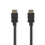 Nagysebességű HDMI ™ kábel Ethernet | HDMI™ Csatlakozó | HDMI™ Csatlakozó | 4K@30Hz | 10.2 Gbps | 1.50 m | Kerek | PVC | Fekete | Műanyag Zacskó