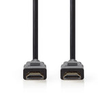 Premium Nagysebességű HDMI ™ kábel Ethernet | HDMI™ Csatlakozó | HDMI™ Csatlakozó | 4K@60Hz | 18 Gbps | 1.00 m | Kerek | PVC | Fekete | Műanyag Zacskó