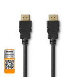 Premium nagy sebességű HDMI™ kábel Ethernet átvitellel | HDMI™ csatlakozó - HDMI™ csatlakozó | 5,00 m | Fekete