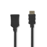 Nagysebességű HDMI ™ kábel Ethernet | HDMI™ Csatlakozó | HDMI™ Csatlakozó | 4K@30Hz | 10.2 Gbps | 1.00 m | Kerek | PVC | Fekete | Műanyag Zacskó