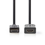 Nagysebességű HDMI ™ kábel Ethernet | HDMI™ Csatlakozó | HDMI™ Csatlakozó | 4K@30Hz | 10.2 Gbps | 2.00 m | Kerek | PVC | Fekete | Műanyag Zacskó