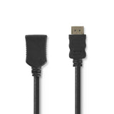 Nagysebességű HDMI ™ kábel Ethernet | HDMI™ Csatlakozó | HDMI™ Csatlakozó | 4K@30Hz | 10.2 Gbps | 2.00 m | Kerek | PVC | Fekete | Műanyag Zacskó
